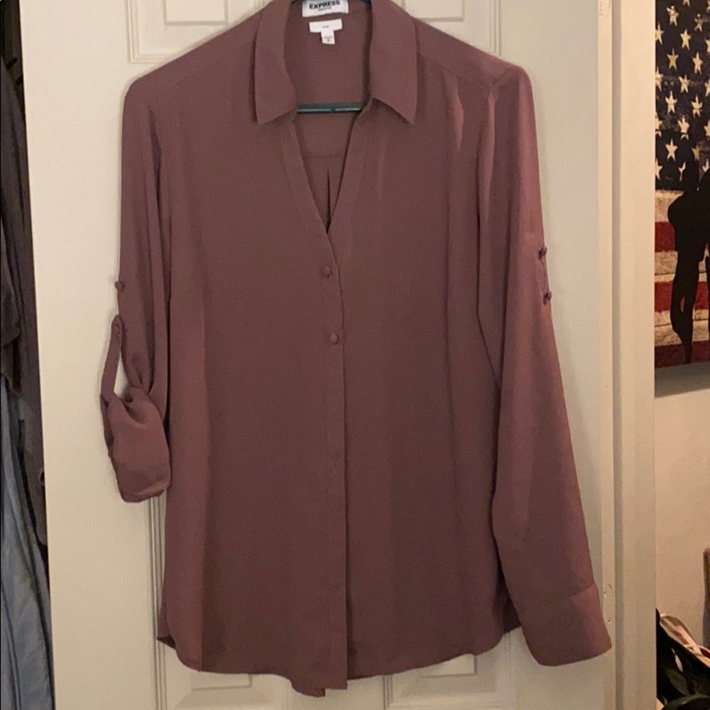 Mauve blouse. Express